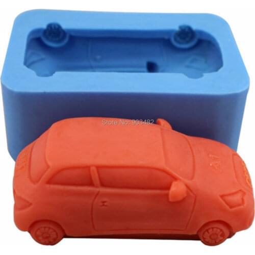 Car Silicone Soap mold Handmade silicone 3d mould DIY Craft molds S177