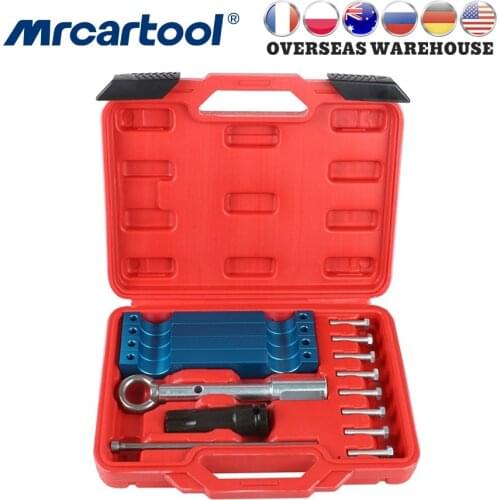 MR CARTOOL Car Camshaft Timing Alignment Tools For Mercedes Benz M157 M276 M278 with T100 and Injector Removal Puller Tool