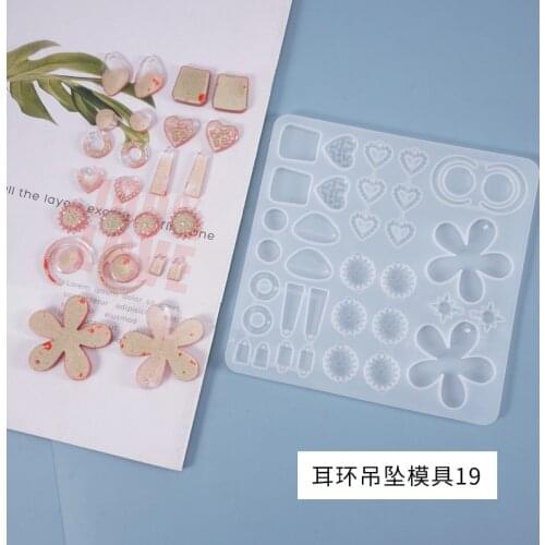 DIY Crystal Epoxy Silicone Mold Earring Pendant Handcraft Ornament Decorative Resin Mold Jewelry Making Accessaries Tools New