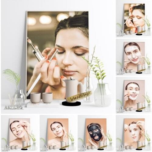 Beauty Salon Signs Art Print Poster Skin Care Cosmetic Photography Picture Cleanser Facial Mask Wall Stickers Wallpaper Decor