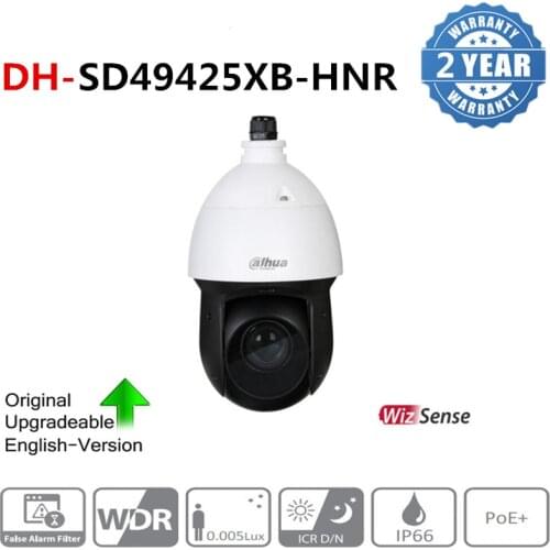 Dahua SD49425XB-HNR 4MP PTZ Starlight camera 25X optical zoom IR100M AI Network Speed Dome Camera