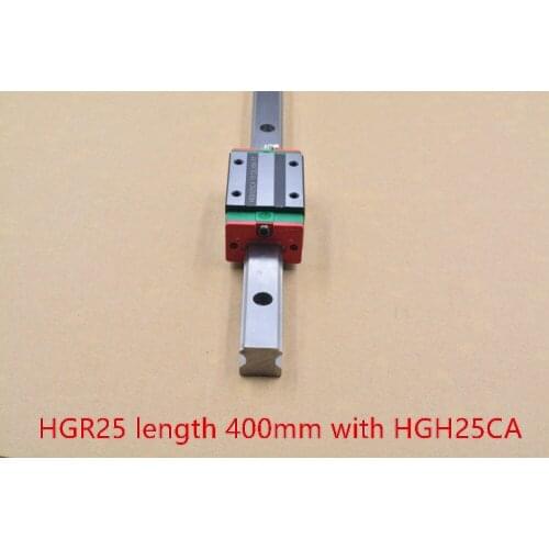 HG linear guide HGR25 width 23mm length 400mm with HGH25CA slide rail for cnc xyz axis HGH25CA1R400 1pcs