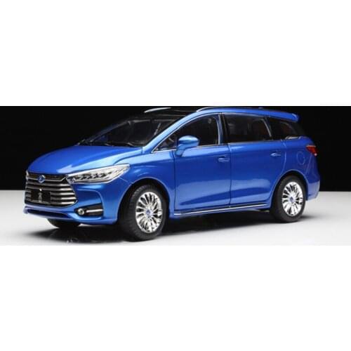 Diecast 1:18 BYD Song New Energy MPV Business Alloy Car Modelcollection Decoration Souvenir Ornaments Display Vehicle Toy Gift