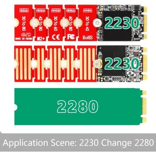 M2 M2PLUS NVME M.2 Extended Transfer 2230, 2242, 2260, 2280 Aircraft M2 CHANGE LONG SIZE NVME M.2 U.2 M3 M.3 SSD