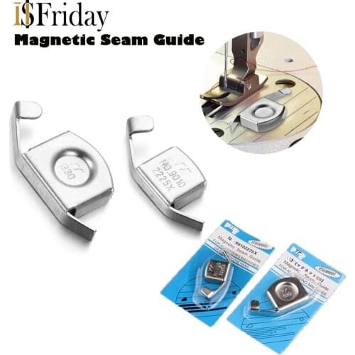 New Arrival 1Pcs Universal Magnetic Seam Guide Press Feet for Sewing Machines DIY Crafts Foot Parts Household Tool DropShipping