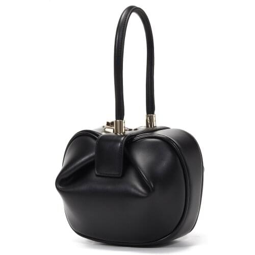 Retro Ins Ball Bag Mini Shoulder Female Bags 2021 new fashion Niche design handbag European and American fashion Cow Leather