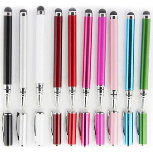 Multi-Function Touch Screen Pen Capacitive Pens with Ballpoint Double Head Stylus Pencil for Smart Phone Tablet