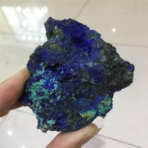 Natural quartz malachite rough raw blue azurite mineral specimen crystals healing stones for home decoration