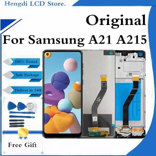 Original LCD For Samsung Galaxy A21 A215 LCD Display Touch Screen Digitizer LCD For Samsung A21 A215 Display Replacement