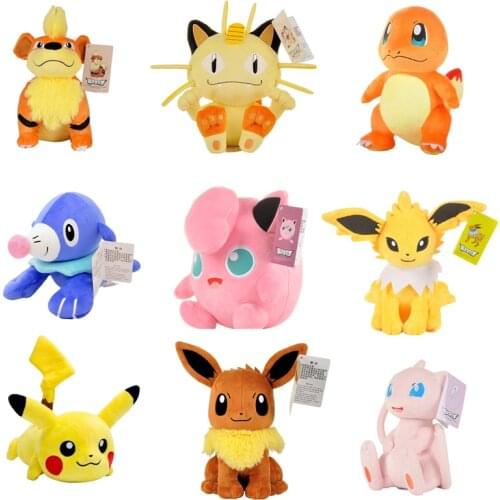 Pokémon Plush Toy Pikachu Bulbasaur Charmander Eevee Squirrel Snorlax Mewtwo Plush Toy Totodile Ice Vulpix Cute Children’s Gift