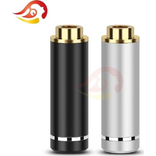 QYFANG 4.4mm 5 Pole Balanced Stereo Earphone Female Jack Audio Plug Upgrade HiFi Headphone Metal Adapter DIY Mini Wire Connector