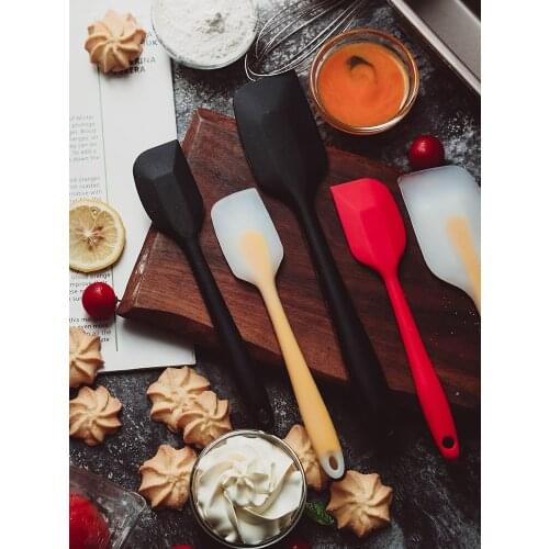 Silicone Scraper Baking Cake Shovel Scraper Integrated Scraper Moon Cake Tool Rubber Scraper Butter Knife Shovel