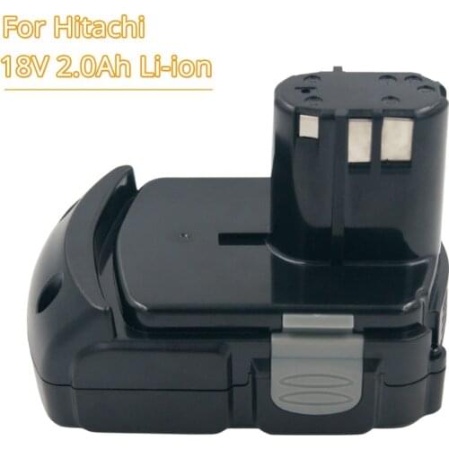 Power Tools Replacement Battery 2000mAh Lithium 18V for Hitachi Rechargeable Battery BCL1815 BCL1830 EBM1830 DS18DL DH18DL
