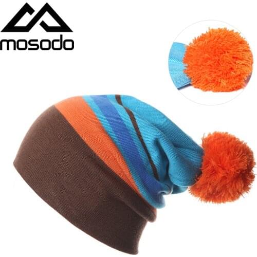 Outdoor Winter Warm Knitted Hat For Woman Men Bonnet Hat Unisex Beanies Soft Korean Cap Skating Cap Casual Hat For Adult
