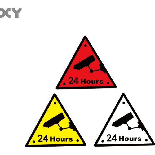 XY Monitor Warning Mark Motorcycle Vinyl Sticker Decorate Car Styling and Decals Self Adhesive Motorbike