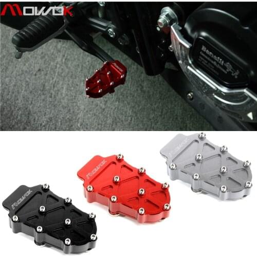 For Benelli Leoncino 250 BJ 250 Motorcycle Rear Foot Brake Lever Peg Pad Enlarge Extender Footrests Pedals