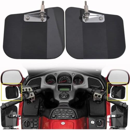 Motorcycle Hand Guard Deflector Mount Tint Mirror Wind Case Accessories For Honda Goldwing GL1800 F6B GL 1800 2001-2017