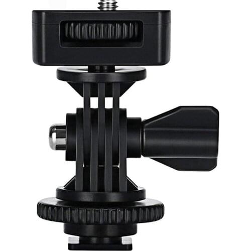 1/4" Screw Hot Shoe Mount Adapter Adjustable Angle Pole For DSLR Camera LED Flash Light Monitor