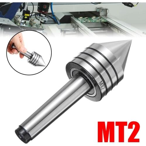 1Pcs Lathe Milling Center MT2 Live Center Morse Taper Triple Bearing Lathe Centering Tool Wood Lathe Tool For CNC Cutter