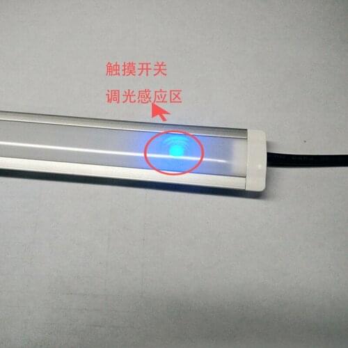 10PCS DC12V Manual Touch Sensor LED Bar light Dimmable 50cm Ultra thin 5730 LED Tude Hard rigid strip aluminum shell+PC cover