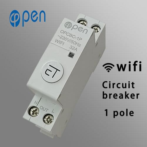 18mm Din Rail WIFI Circuit breaker Smart Switch Remote control by eWeLink APP for Smart home