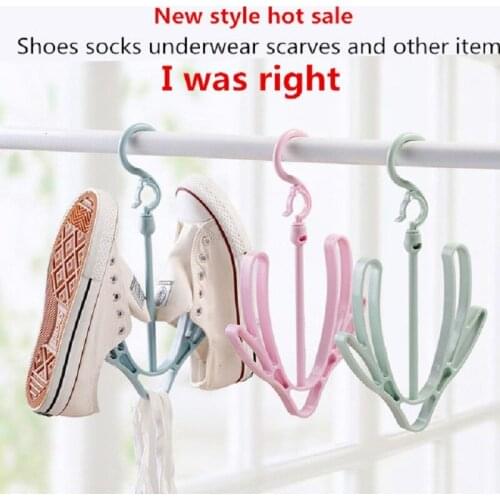 2PCS shoe rack shoe rack hanging storage rack balcony drying rack shoe rack bracket shoe washing and drying tools Hook shoe rack