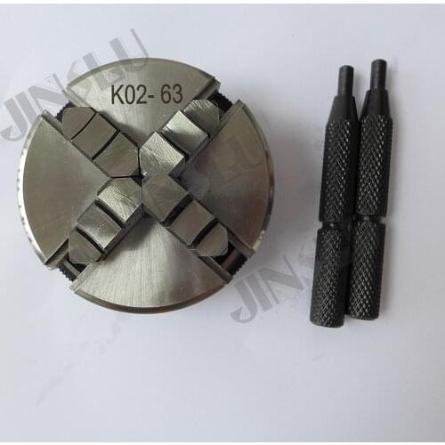 Sanou K02-63 M14 Mini 4 Jaw Lathe Chuck Cartridge 2.5" Manual Self-Centering Thread Mount 1 pcs Accessories for Lathe SALE1