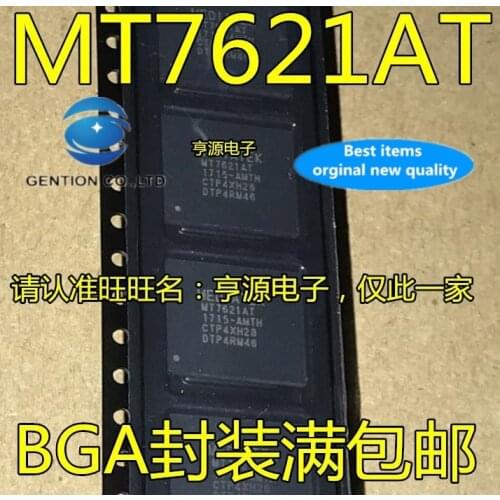 5pcs real photo 100% new and orginal Dual-core MT7621 MT7621A MT7621AT BGA378 MTK high-end router