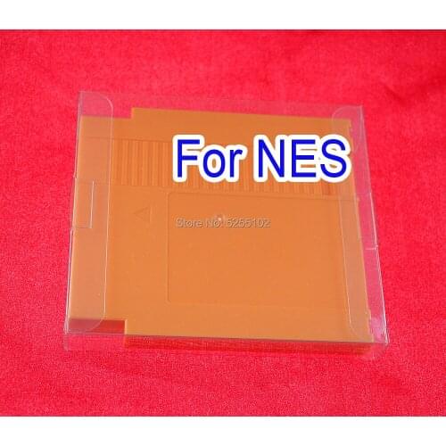 50pcs High Quality Clear transparent plastic PET game card protector case for NES cartridge game boxes