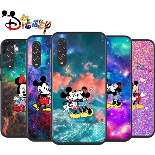 Mickey Minnie colorful for Samsung Galaxy A90 A80 A70 A60 A50 A40 A20 A2Core A10 M31 M21 M60 M40 M30 Black Phone Case