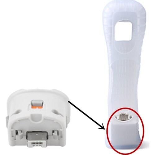 Black/White Wireless Motion Plus Adapter Sensor For Nintendo Wii Console Controller Remote Adapter with Silicone Jacket Case