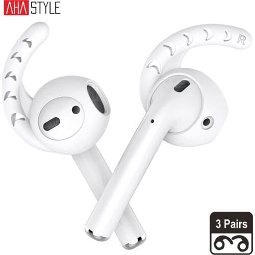 For Apple AirPods Ear Cover Hook Silicone Antislip Earphone Earbuds Tips Headset Case Protector for Earpods XS XR 8 Accessories