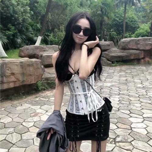 Corsets Corset Joker Show Thin Waist Palace Belly In Thin Plastic Waist Xia Chun see-through Lace Bind Waist Is Female
