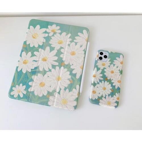 Daisy Flower for ipad pro Case for ipad pro/air3 Tablet Stand Case For ipad pro 2020 Air 3 Back Cover