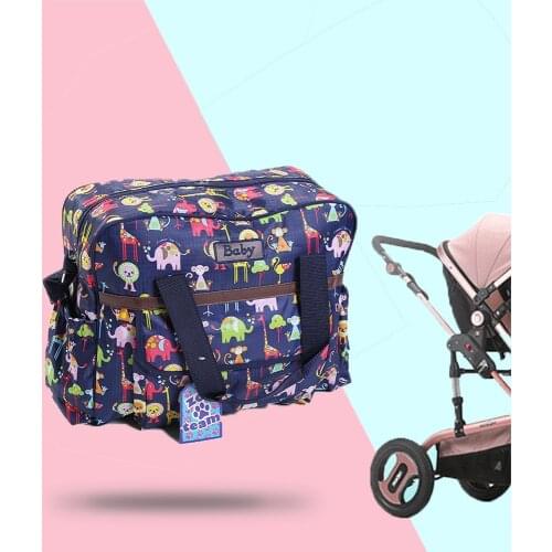 Multifunctional Baby Diaper Bag Baby Care Nappy Bags Print Baby Stroller Bags Mummy Maternity Bag Mom Travel Handbag 5 Colors