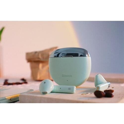 New Baseus AirNora Wireless Bluetooth earphones Mini in-ear type invisible twin ear lovely APP anti-loss locating headset