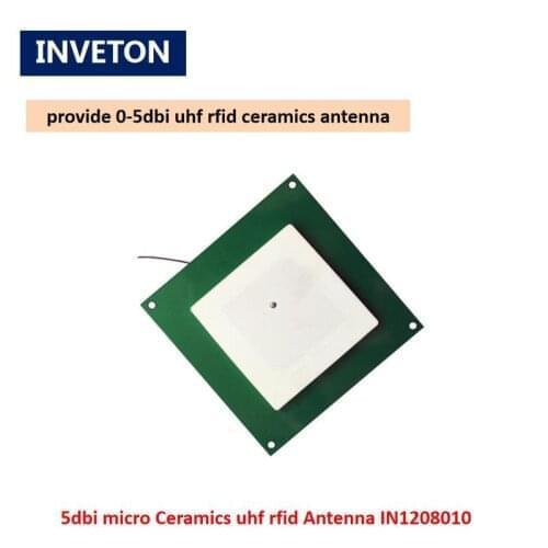Passive uhf antenna IPEX/SMA 5dbi Circular Polarization small micros Ceramics uhf rfid Antenna work with UHF RFID desktop reader