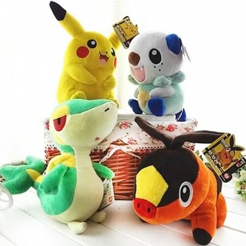 25cm Pokemon Plush Dolls Pikachu Snivy Tepig Piplup Stuffed Doll Toys Pokemon Pikachu Children Kids Gift Anime Plushie Kawaii