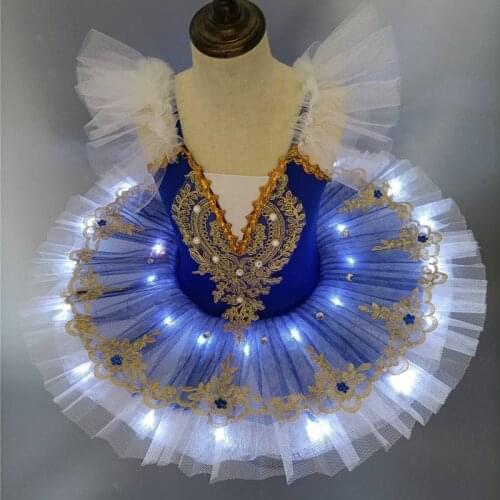 Professional Ballet Dress Led Swan Lake Children Kids Ballet Dance Costumes Tutu Skirt Girls Ballerina Dress Ballet Tutu Wear