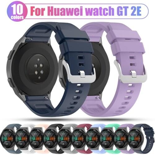 22mm Sport Soft Silicone Strap For HUAWEI WATCH GT 2e smart watch Replacement Bracelet Wristband For Huawei gt2e Accessories