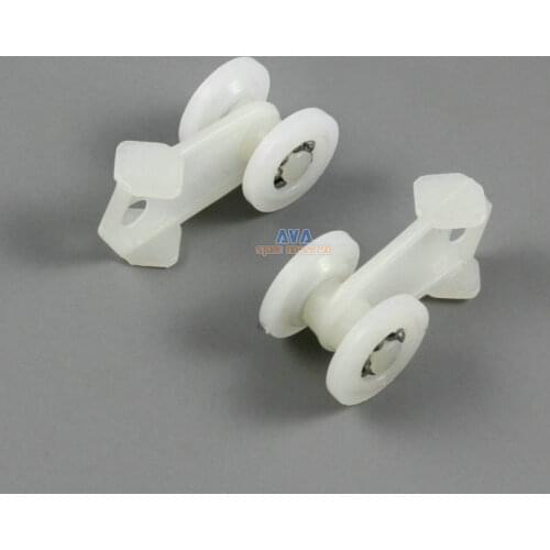 100 Pieces Curtain Track Roller Curtain Track Slide Gliders 15x32mm