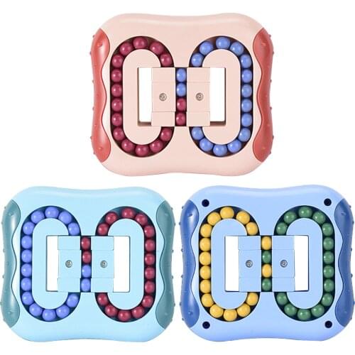 Rotating Magic Cube 11X10CM Bean Hamburg ABS Fidget Spinner Top Puzzle Brain Hand-eye Coordination Educational Toy DH