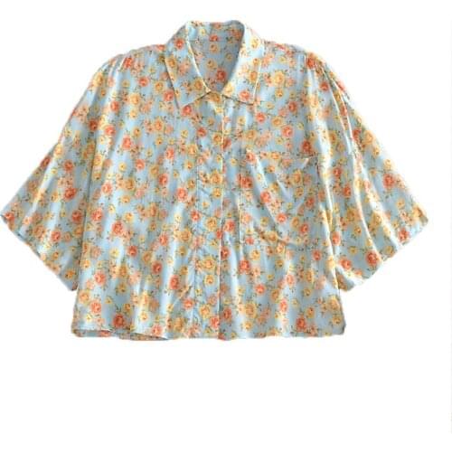 JC·KILIG 2021 Printed Casual Loose-Fitting Short Shirt W64312R