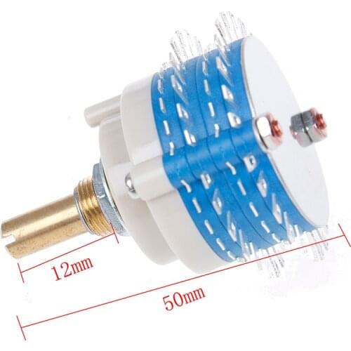 1PC 2Pole 24step 2x24 Rotary Switch Attenuator Volume Control DIY Pot Potentiometer New Hot