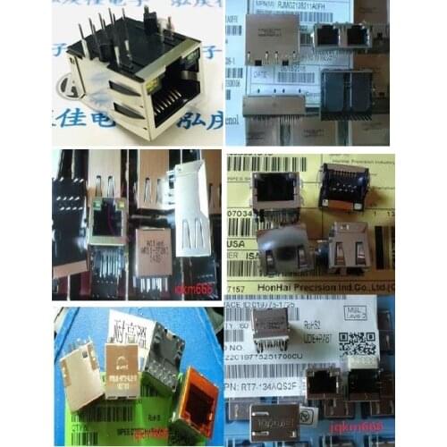 1PCS RJ45 Network port connector 74990112111A RV8L0A-KVT3-NLD-1R RJMG2128211A0FH 43860-1010 AR11-3720I