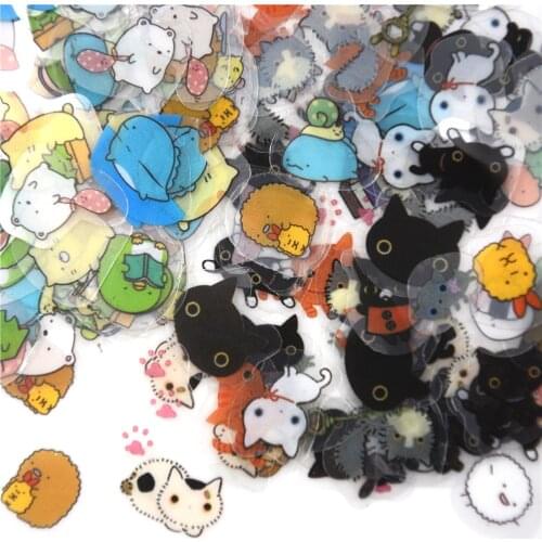 1Pack KAWAII Sumikko Gurashi Cat Sentimental Circus Stickers Diary Label Stickers Decorative Scrapbooking DIY Stickers