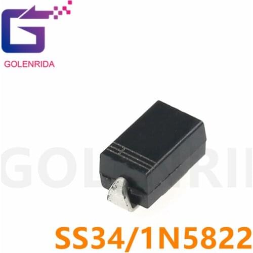 100pcs 1N5822 SMA SS34 smd do-214ac IN5822 Schottky diode ss34