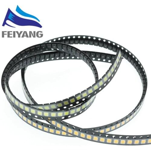 100pcs 3528 SMD LED White /Warm White 1210 3528 SMD LED Ultra Bright White Light Diode