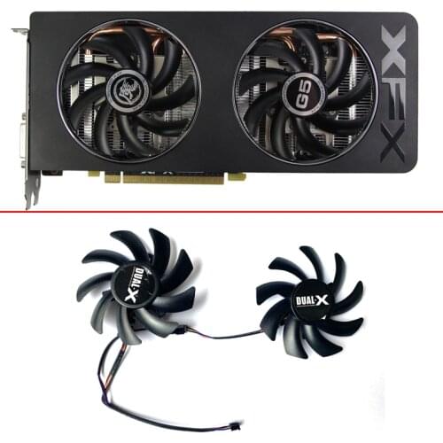 2PCS FDC10H12S9-C FD7010H12S 85MM 4PIN R9-270X 2GB Cooling Fan For XFX R9 285/280/290/290X/280X RX 480/470 Video охлаждение Fans