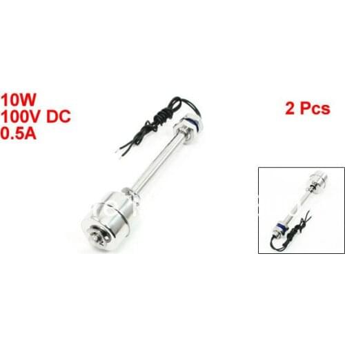 2 Pcs x Stainless Steel Fish Tank Liquid Water Level Sensor Vertical Float Switch ZS12010
